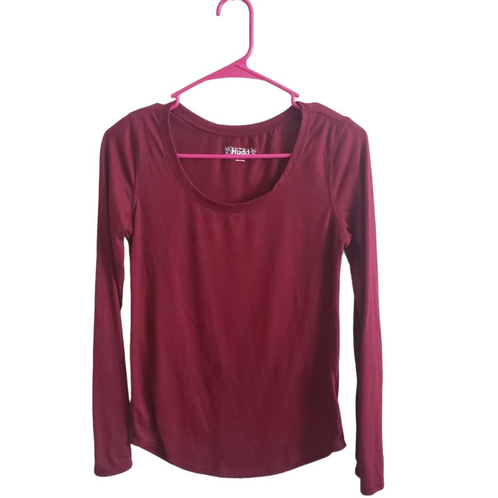 CT663 Mudd Burgundy Ladies Long Sleeve T-shirt M